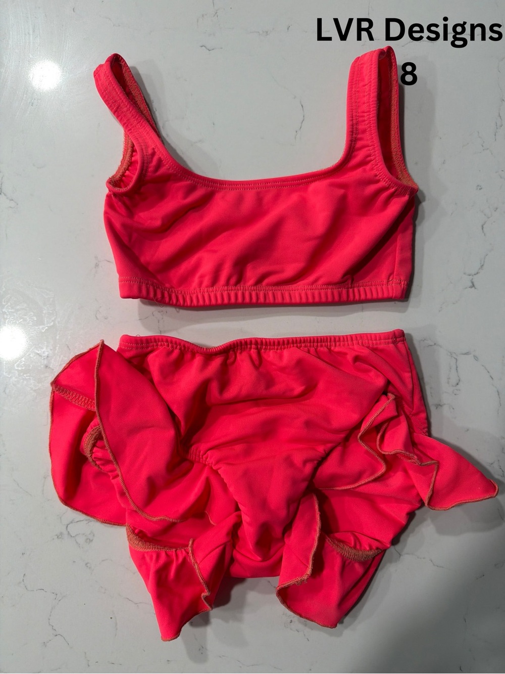 Girls' coral dance set
